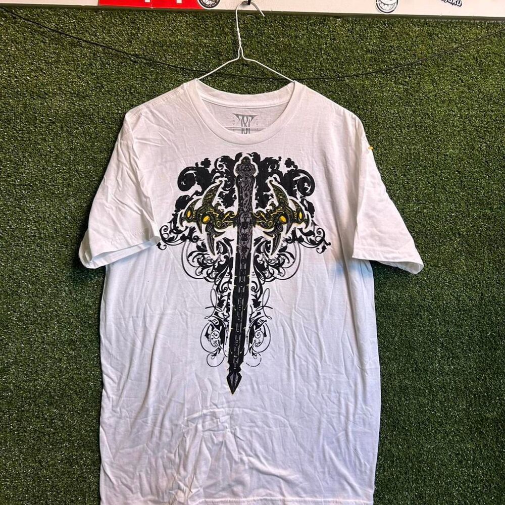 Affliction Men's White T-shirt